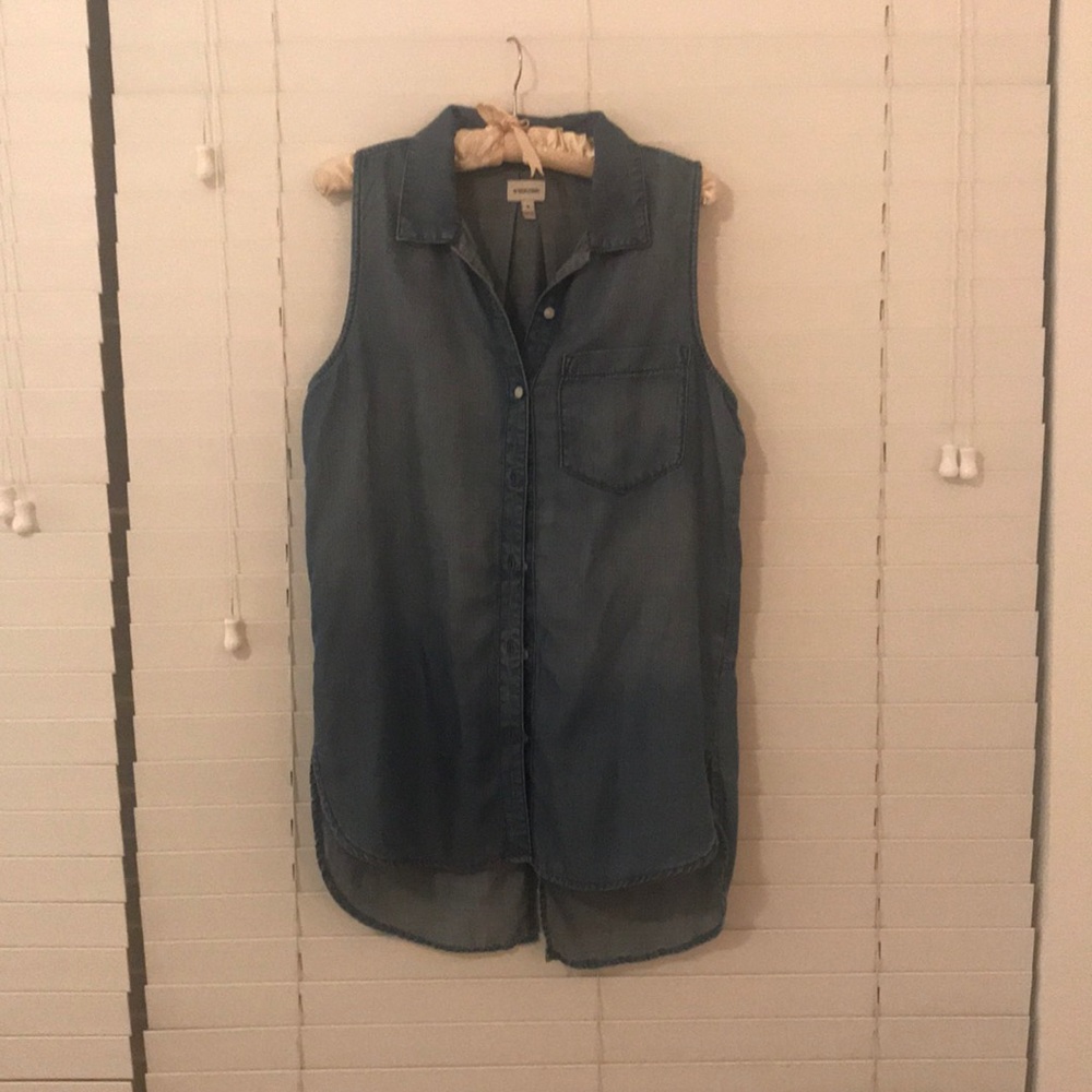 Jean button down